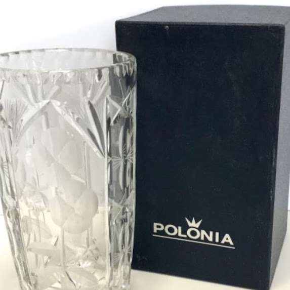 POLONIA ポロニア クリスタルガラス フラワーベース 花瓶 花入 花器 花生 箱付を買い取りました！