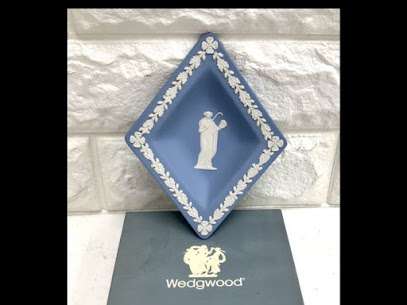 Wedgwood ウエッジウッド ジャスパー ダイヤモンドトレイ ひし形 小物入れ プレート皿 飾皿 ブルー系 を買い取りました！